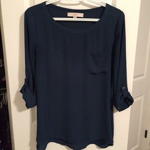 LOFT emerald blouse